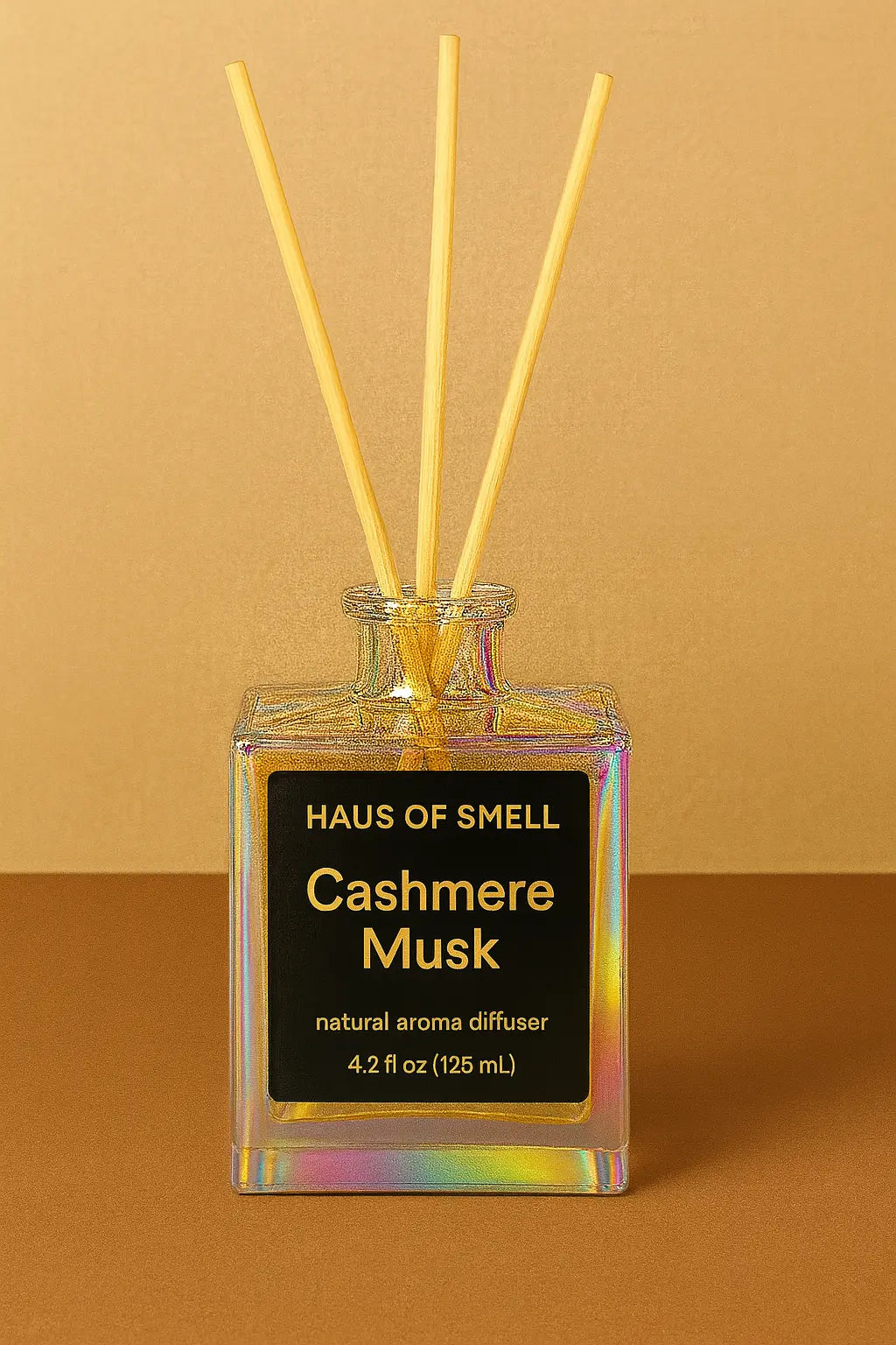 Cashmere Musk Natural Aroma Reed Diffuser – 4.2 fl oz (125 mL) HAUS OF SMELL