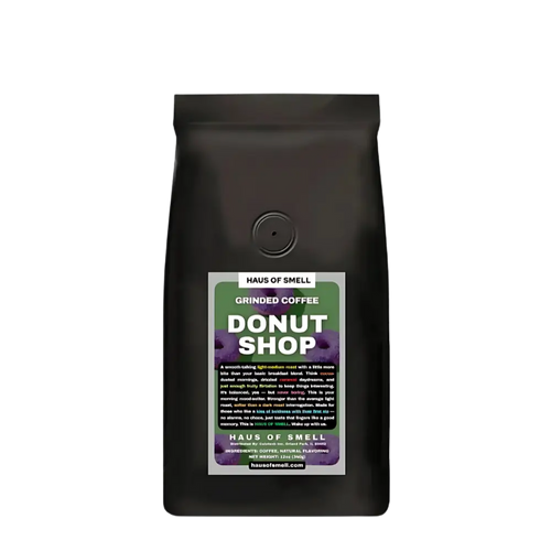 Donut Shop – Grinded Coffee by HAUS OF SMELL (12oz) HAUS OF SMELL