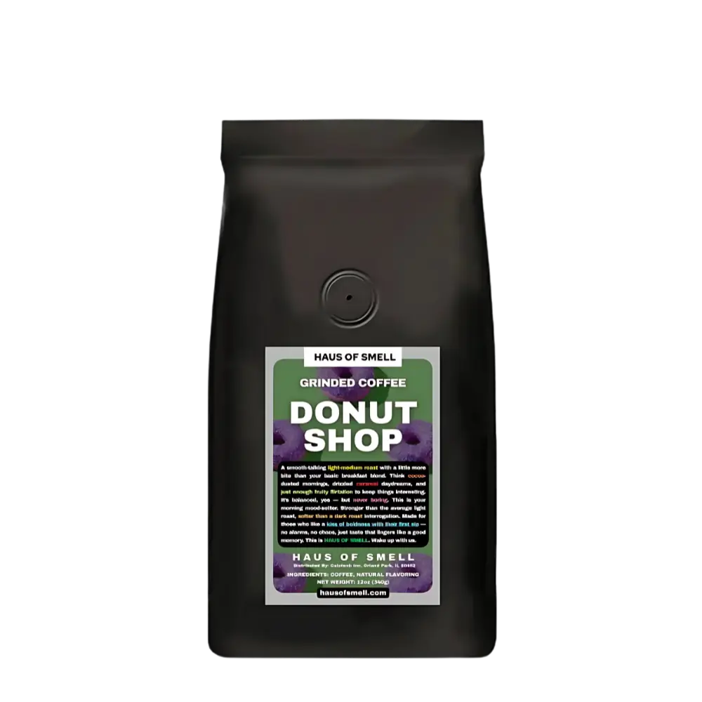 Donut Shop – Whole Bean Coffee by HAUS OF SMELL (12oz) HAUS OF SMELL