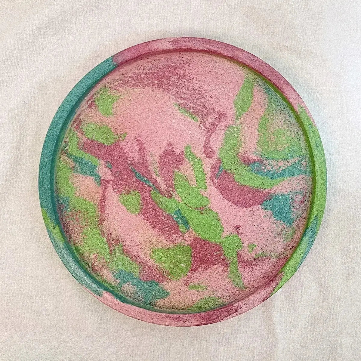 Handmade Round Cement Tray – Aromatherapy Base HAUS OF SMELL