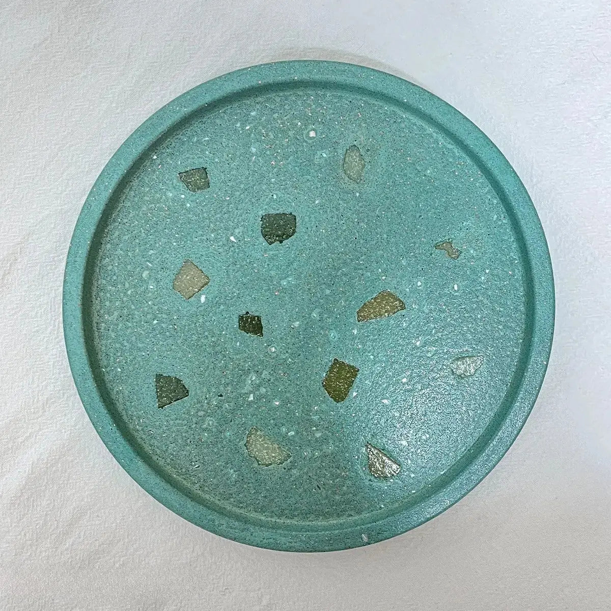 Handmade Round Cement Tray – Aromatherapy Base HAUS OF SMELL