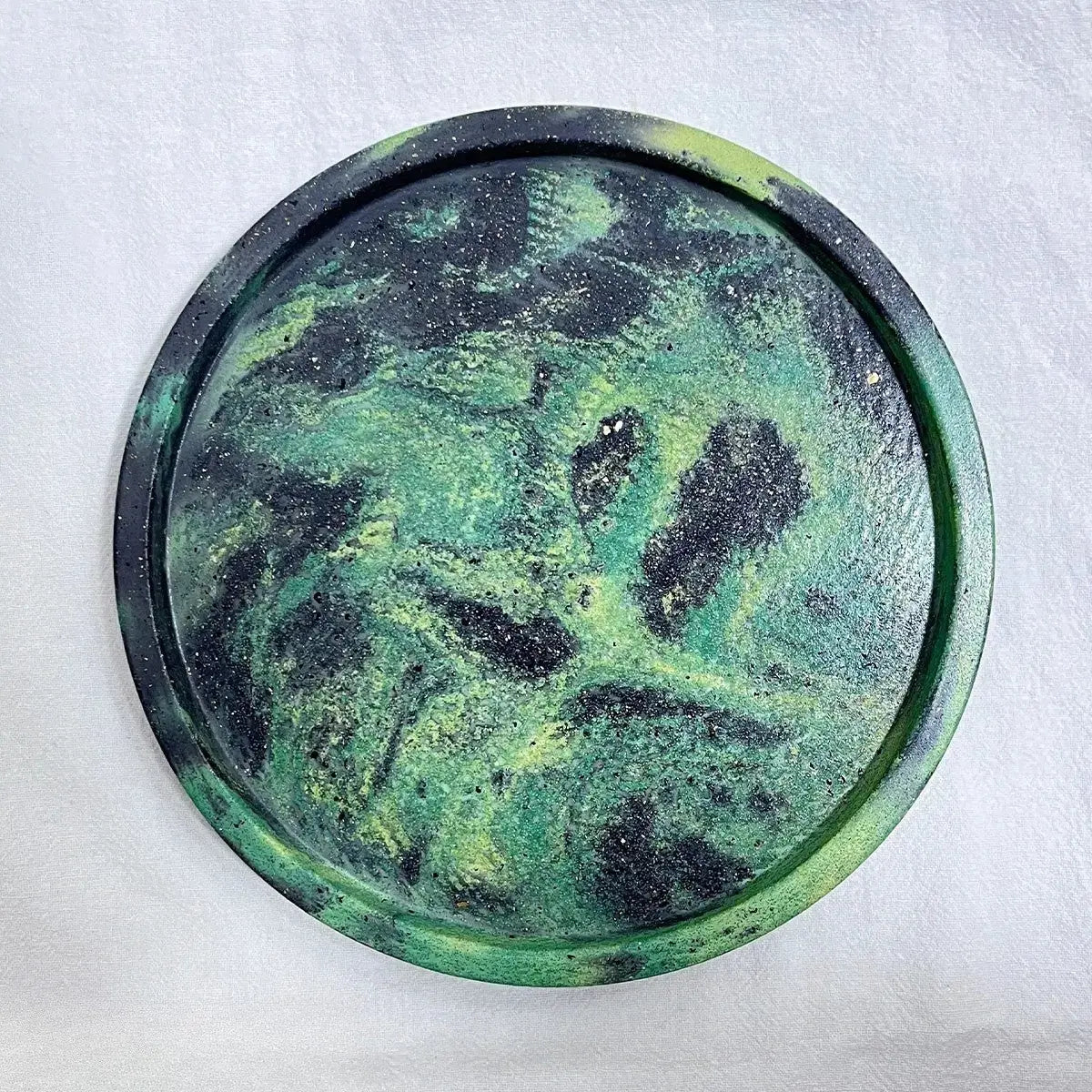 Handmade Round Cement Tray – Aromatherapy Base HAUS OF SMELL