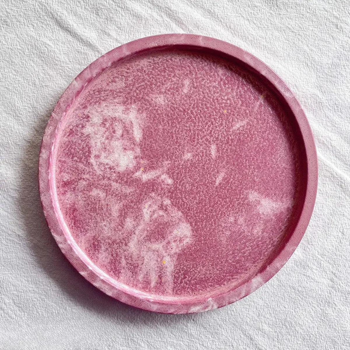 Handmade Round Cement Tray – Aromatherapy Base HAUS OF SMELL