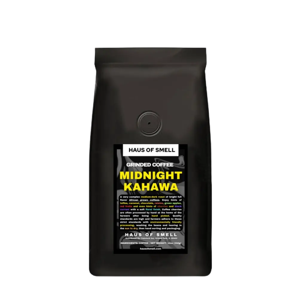 Midnight Kahawa – Bold African Coffee Blend (Espresso Grind) HAUS OF SMELL