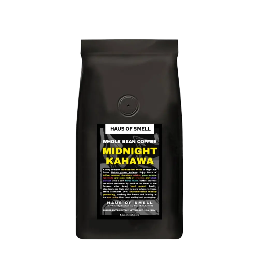 Midnight Kahawa – Bold African Coffee Blend (Espresso Grind) HAUS OF SMELL
