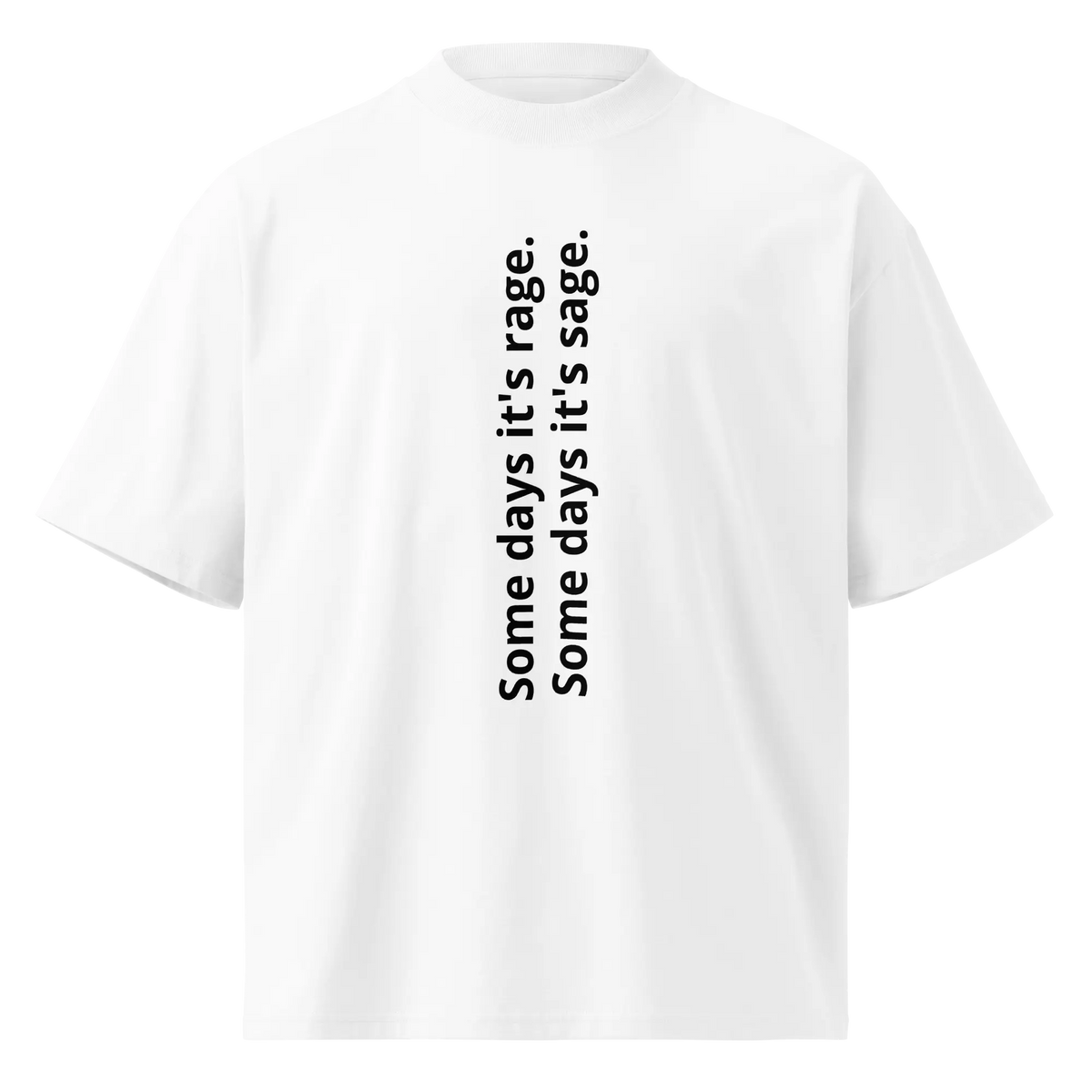 Unisex organic oversized high neck t-shirt HAUS OF SMELL