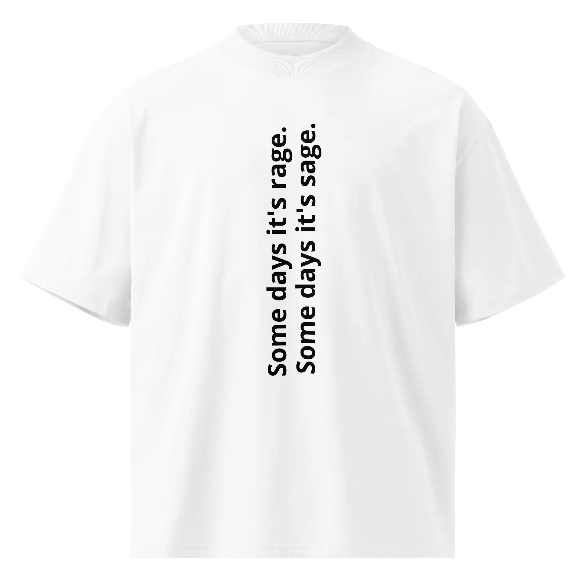 Unisex organic oversized high neck t-shirt HAUS OF SMELL